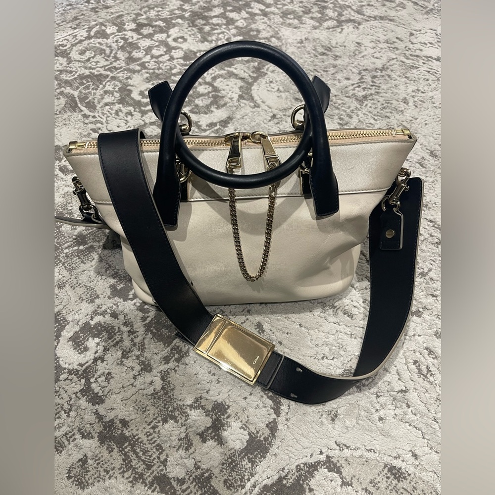 Chloé Two-Tone Baylee Tote Bag